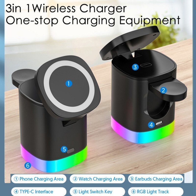 Magnetic Wireless Fast Charger by DREAMILLIUM