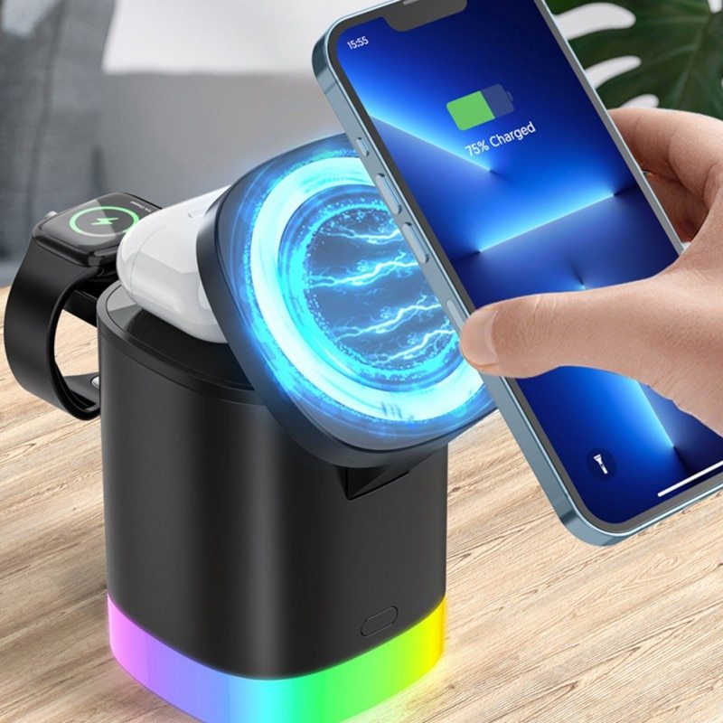 Magnetic Wireless Fast Charger  by DREAMILLIUM